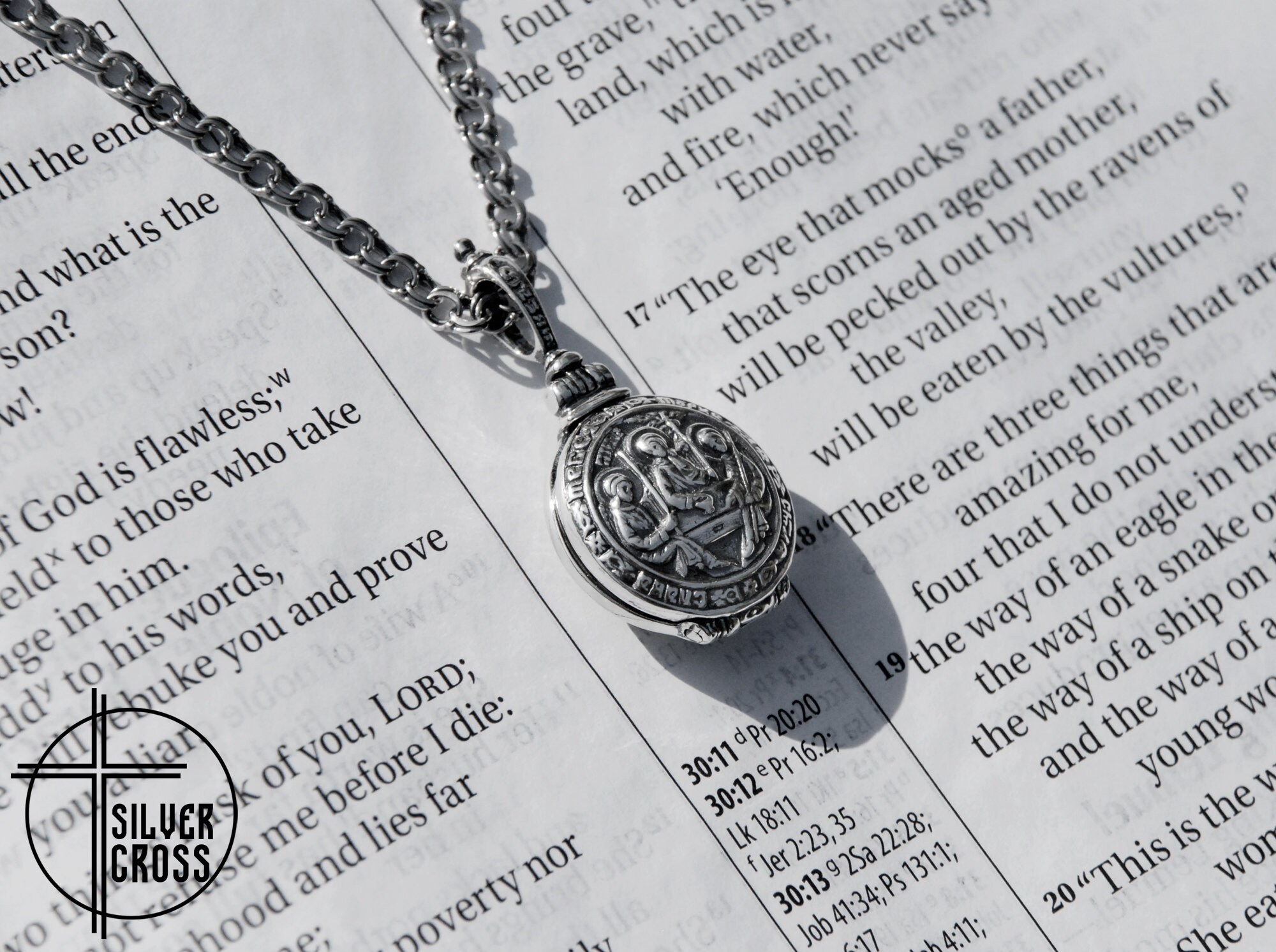 Holy Trinity Orthodox Locket Christian Jewelry Pendant - Saint ...