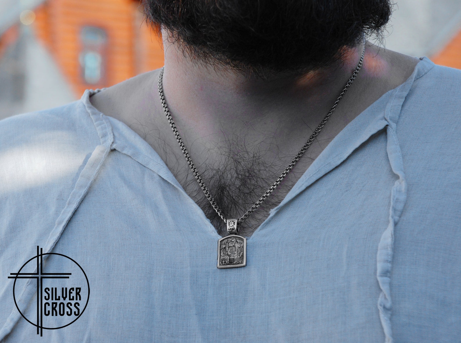 Holy Trinity Religious Christian Orthodox Jewelry Necklace Etsy