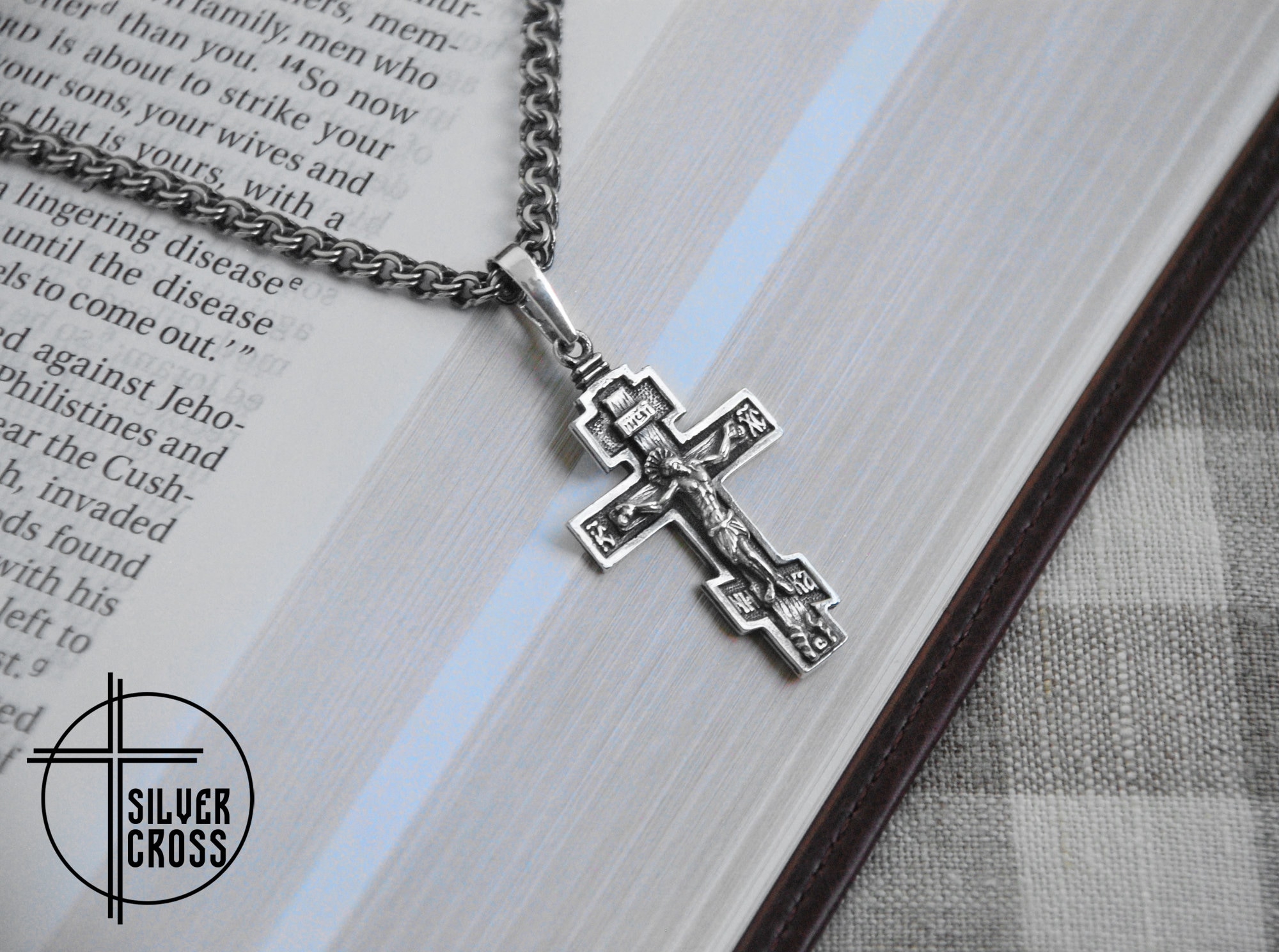 1pc Fashion Silver Cross Pendant Necklace For Men For Daily Decoration |  SHEIN UK