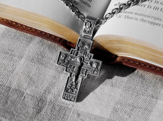 Russian Orthodox Tri-Bar Cross Pendant Necklace Stainless Steel Jesus  Christ INRI Religious Jewelry for Men U7 | Wish