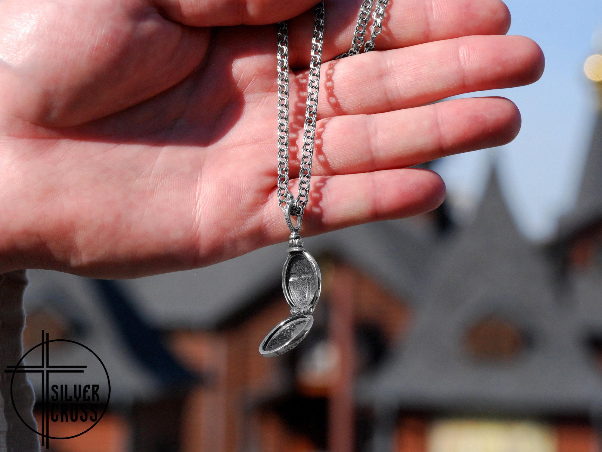 Holy Trinity Orthodox Locket Christian Jewelry Pendant - Saint ...