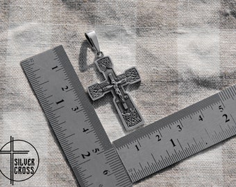 Ciondolo Croce Ortodossa In Argento 925 – Collana Uomo, Made In Ukraine - Foto 4