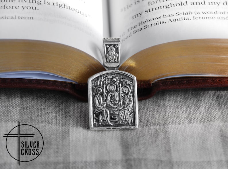 Holy Trinity Religious Christian Orthodox Jewelry Necklace Etsy