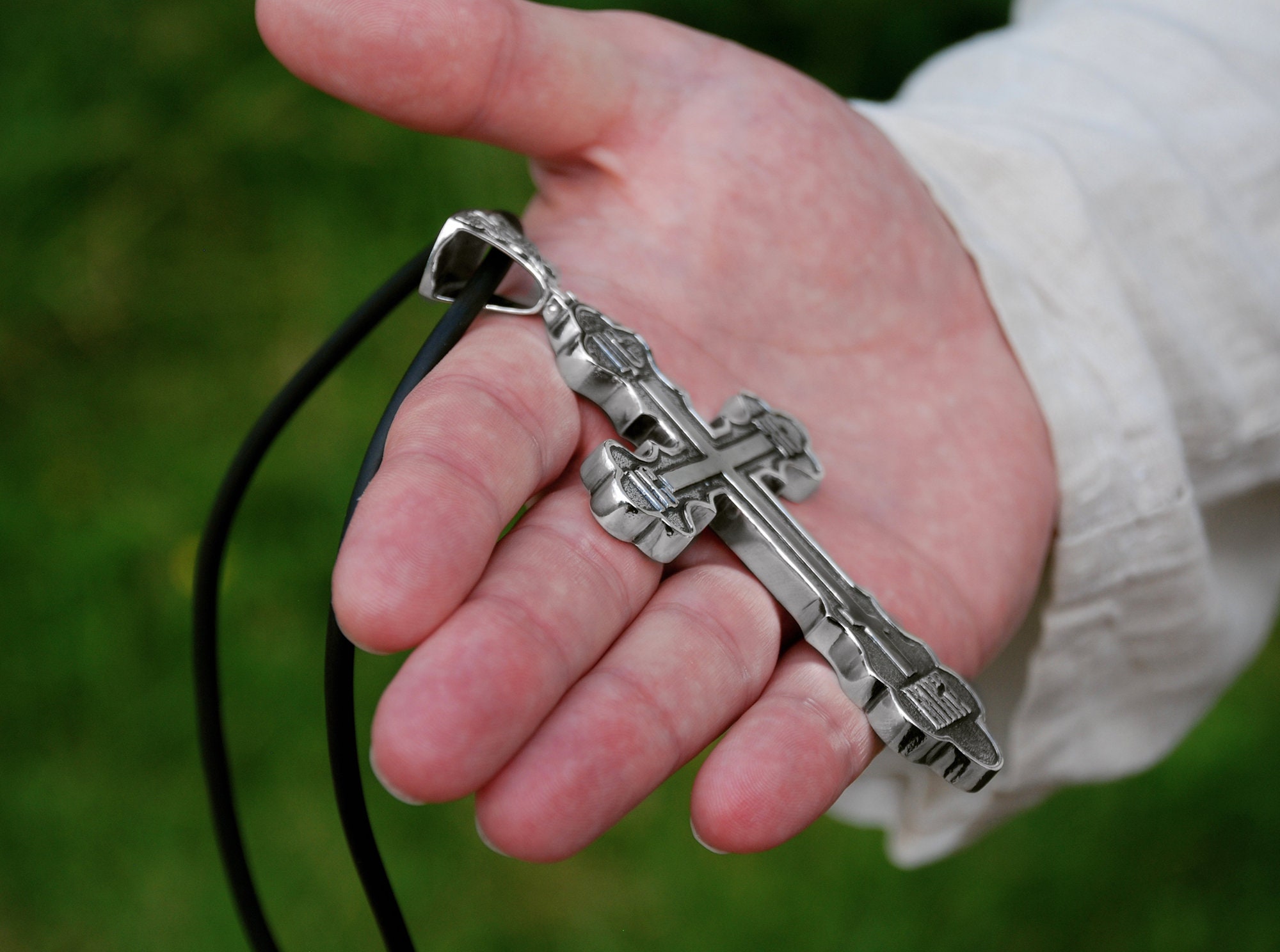 Extra Large Pectoral Orthodox Priest Cross Necklace - Clergy