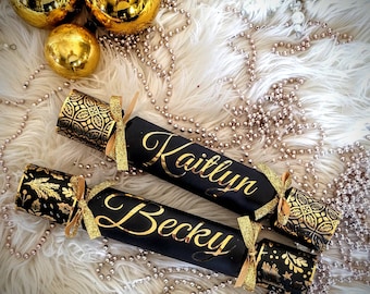 Personalized Christmas Crackers - Fill Your Own - Handmade 11" Luxury - Deluxe - Foil