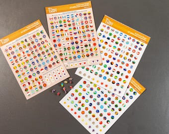 World Flags Poster: Educational Geography Print for Kids (A5 Digital Download