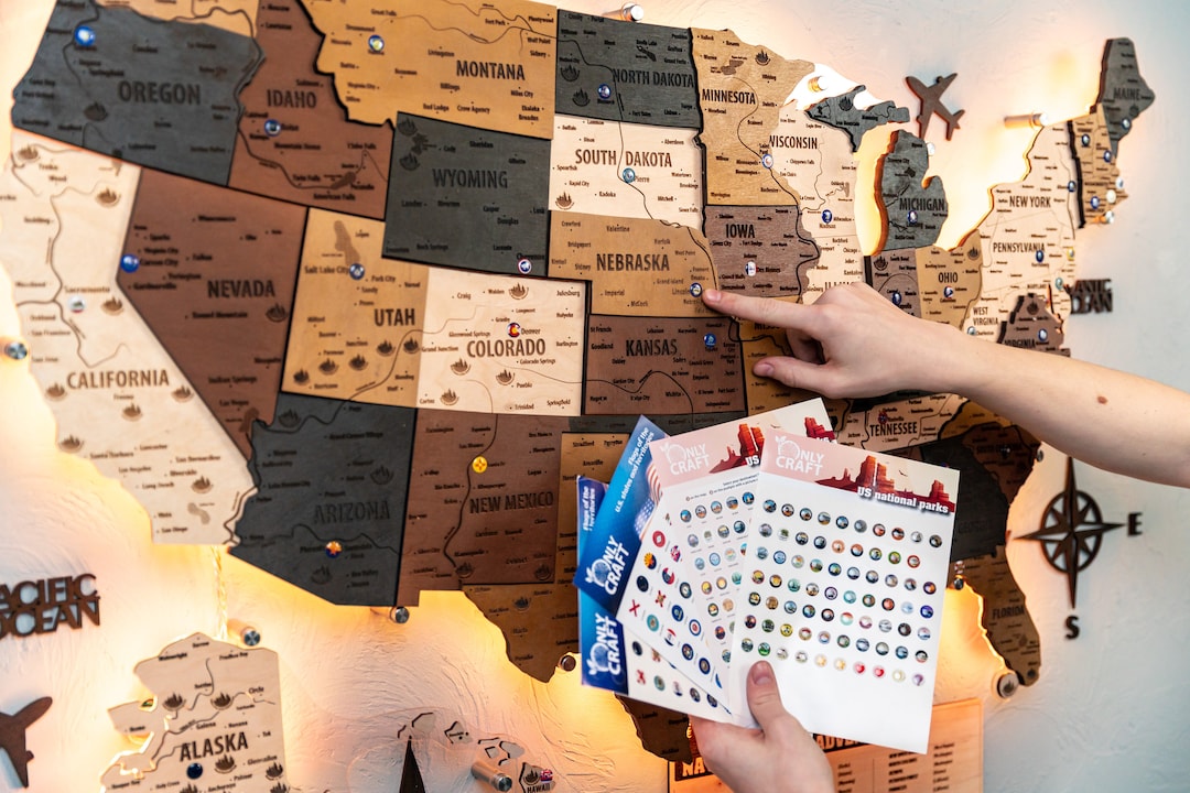 Wooden USA Map Push Pin Adventure - Il 1080xN.5729505901 Cms8 