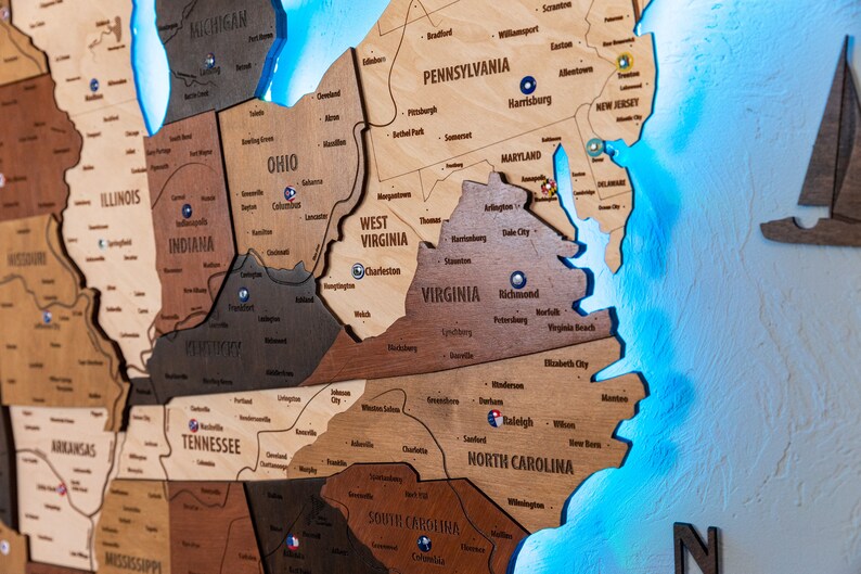 USA Travel Map Wooden Map Push - Il 794xN.4667074764 Ewct 