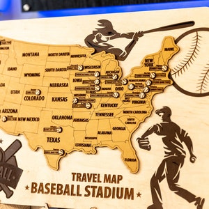 Baseball Pin Anstecknadel der USA - Reisegeschenk für Baseball Fans, Baseball Dekoration - Einzigartige Baseball Memorabilie