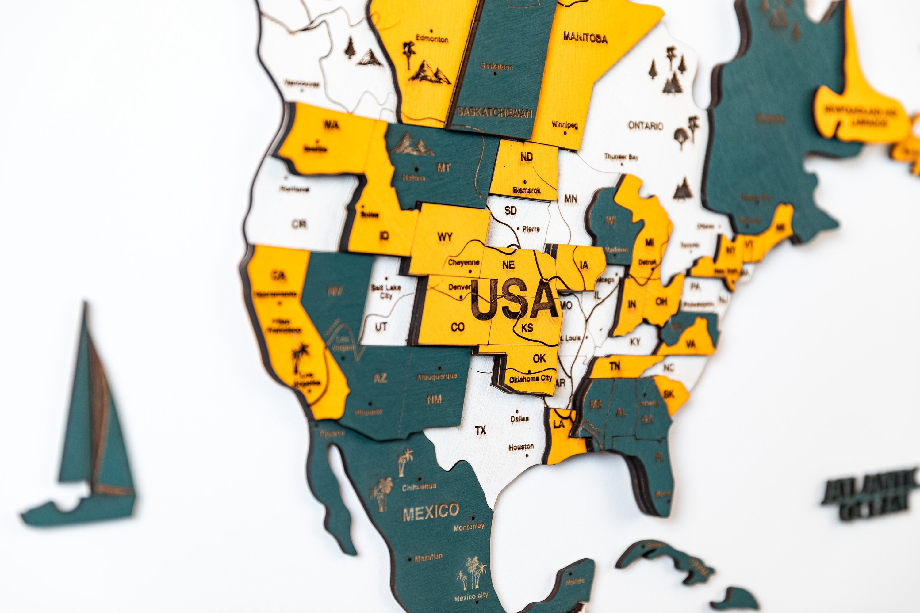 3D Wooden World Map World Wood Map Map Wall Art World Map Etsy UK
