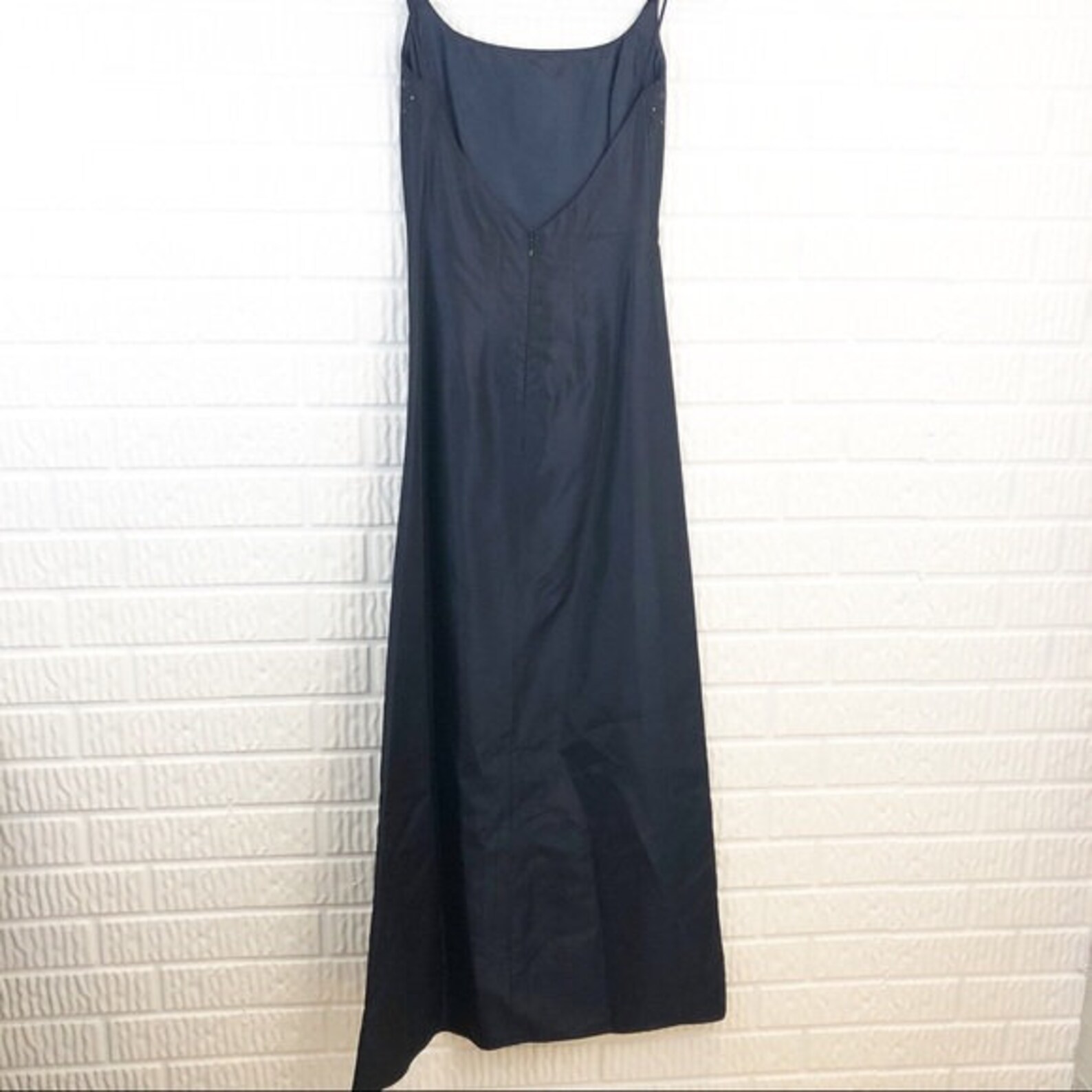 Vintage Laundry by Shelli Segal dark blue taffeta dress Etsy