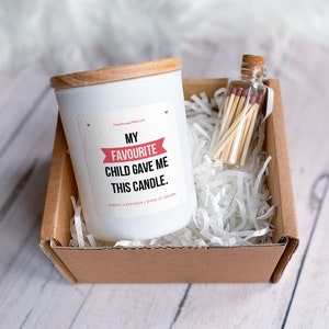 Mein Lieblingskind hat mir diese Duftkerze aus Sojawachs geschenkt bekommen / Geschenk für Mama zum Muttertag / Geschenk zum Geburtstag / Geschenk für Mama