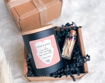 Personalised New Home Scented Candle Gift Set Gift for New Home New Memories New Adventure with names address Housewarming Present Couple
