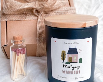 Funny housewarming gift Scanted candle for new home owner Mortgage Wankers candle A cheeky gift for new homeowner or friend