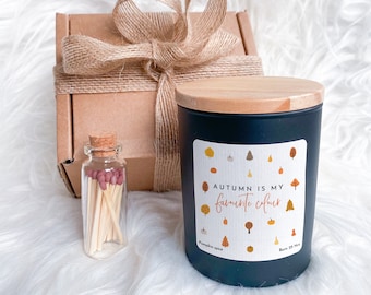 Cosy Autumn Scented Candle Autumn Is My Favourite Colour Pumpkin Spice Cosy Fall Gift for Friends Mum Halloween Home Decor Birthday Gift