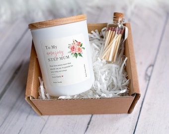 Bougie personnalisée pour la fête des mères de belle-mère : un souvenir floral bien pensé pour sa belle-mère
