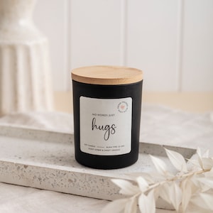 No words just hugs candle / Gift Box for Her Him / Sending you hugs in candle / Thinking of you gifts Gift for friend Get Well Soon Sympathy image 9