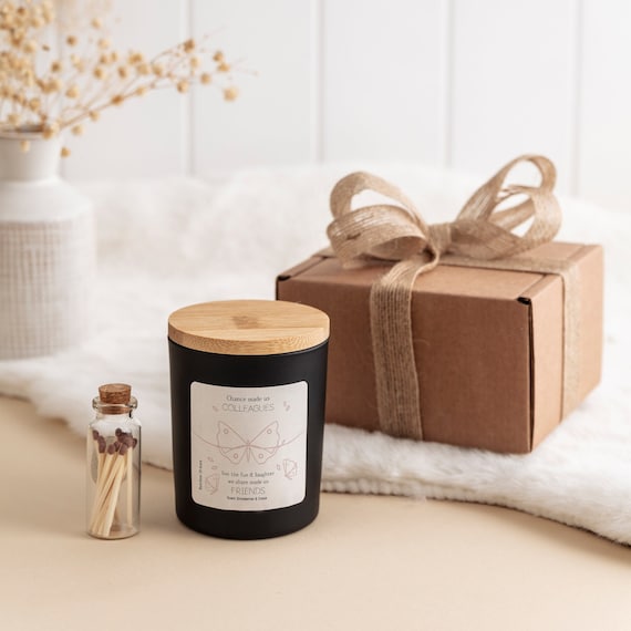 Chance made us colleagues but we share made us friend gift / Scented Candle Friend Colleague / Retirement Friendship Birthday Christmas Gift