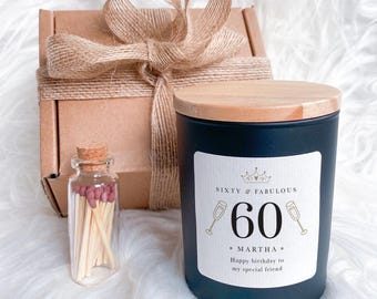 Meilenstein-Geburtstagskerze Geschenk für Freundin Mama Schwester oder Kollegin Elegante Feier Geschenk 18.20.30.40.50.60.Geburtstag