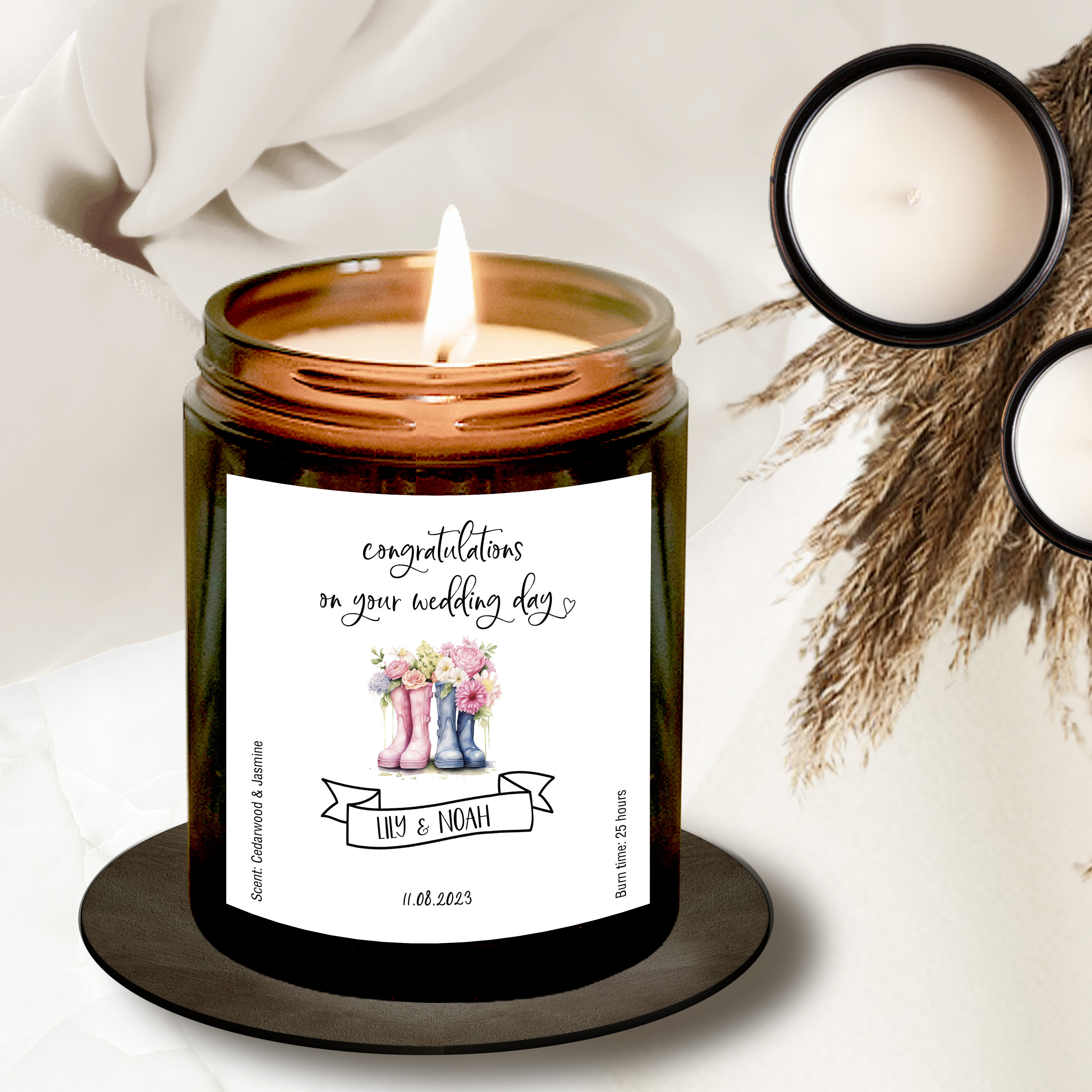 Personalized Candle Labels, Personalized Candle Stickers, Candle Stickers,  Personalized Candleson Stickers 