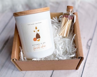 Autumn Is My Favourite Colour Scented Candle Pumpkin Spice Cosy Fall Gift for Friend Mum Wife Home Decor Birthday Gift Cute Halloween decor