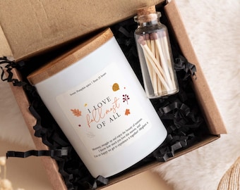 Personalised I Love Fall Most of All Autumn Scented Candle Pumpkin Spice Cosy Fall Gift for Friend Mum Home Decor Autumn Vibes Thanksgiving