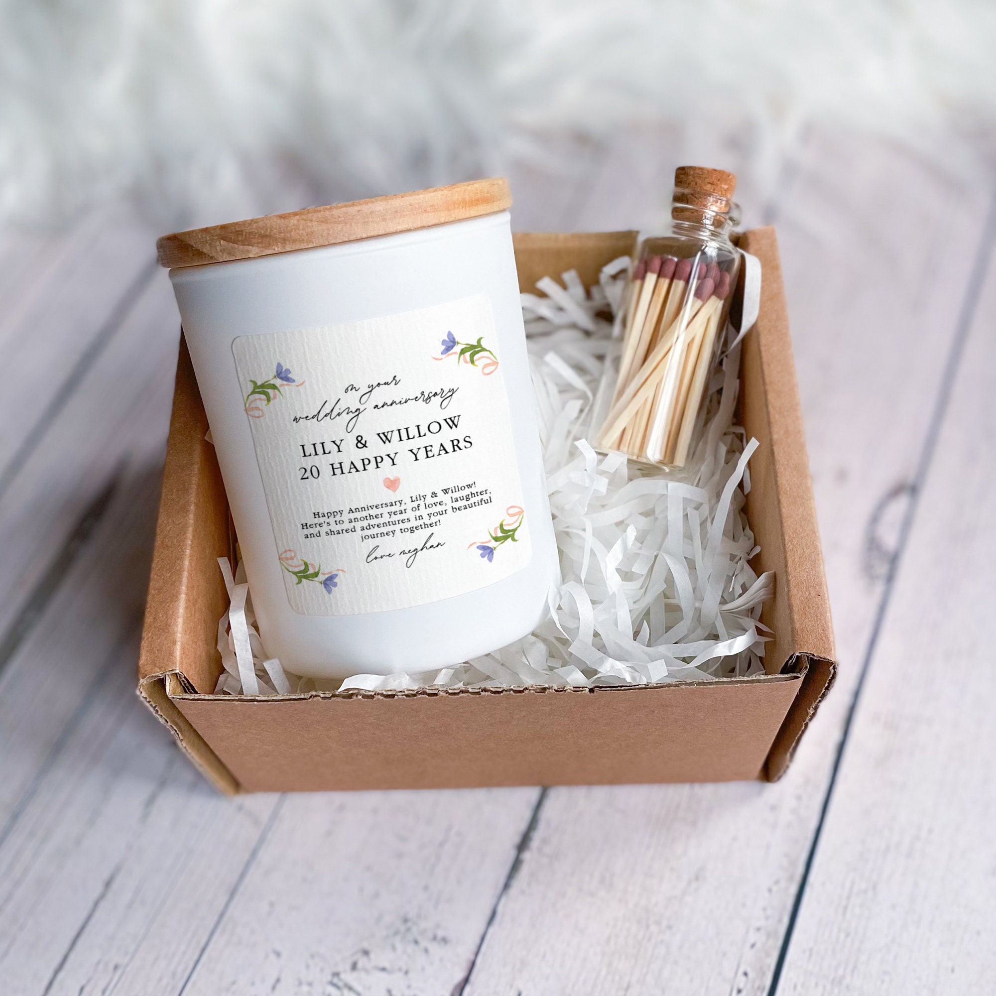 Candela Profumata Per 7° Anniversario Di Matrimonio (Rame) – Lavanda E Vaniglia, 255g, 50h Di Bruciatura, Regalo Per Lui E Lei