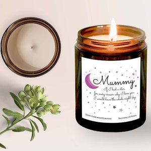 Scented candle for mummy / Mum's little stars / Mother's Day Birthday Christmas Gift / Gift for mum / New mum gift / Baby shower present zdjęcie 3