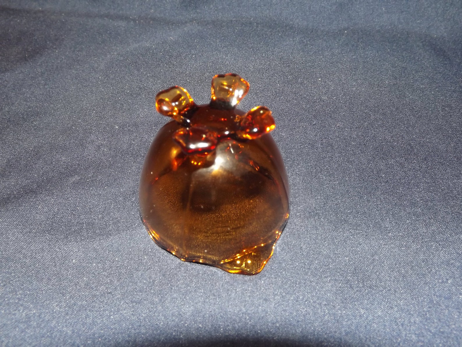 Imperial Glass Amber Colored Footed Salt Cellar Dip / Nut Dish Etsy