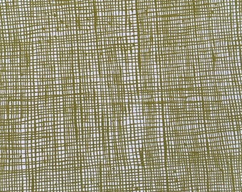 Alexander Henry Avocado Green Oxford Canvas Fabric: Home Decor, Totes