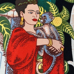 Alexander Henry - Frida&#39;s Garden - 100% cotton canvas fabric (Heavy Oxford) - Fabric by the yard