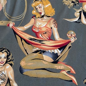 Alexander Henry Cotton Fabric: Beauties with Brains Print - Quilting, Totes