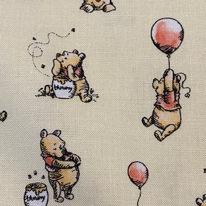 Disney Sweet Bambi, Dumbo or Winnie the Pooh  -  Quilting and crafting fabric by the yard is 100% Cotton Woven and is soft to touch.