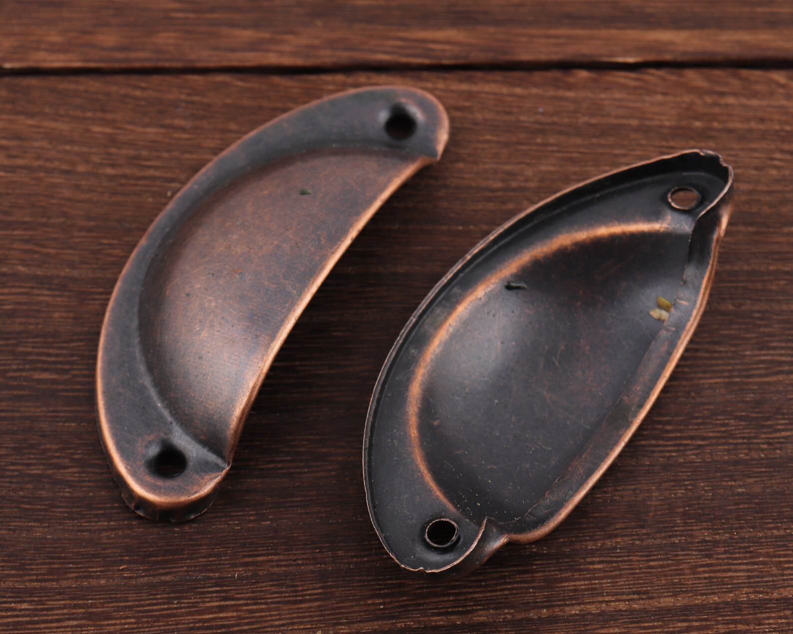 8236mm Antique Copper Iron Cup Drawer Handle Cup Pulls Etsy