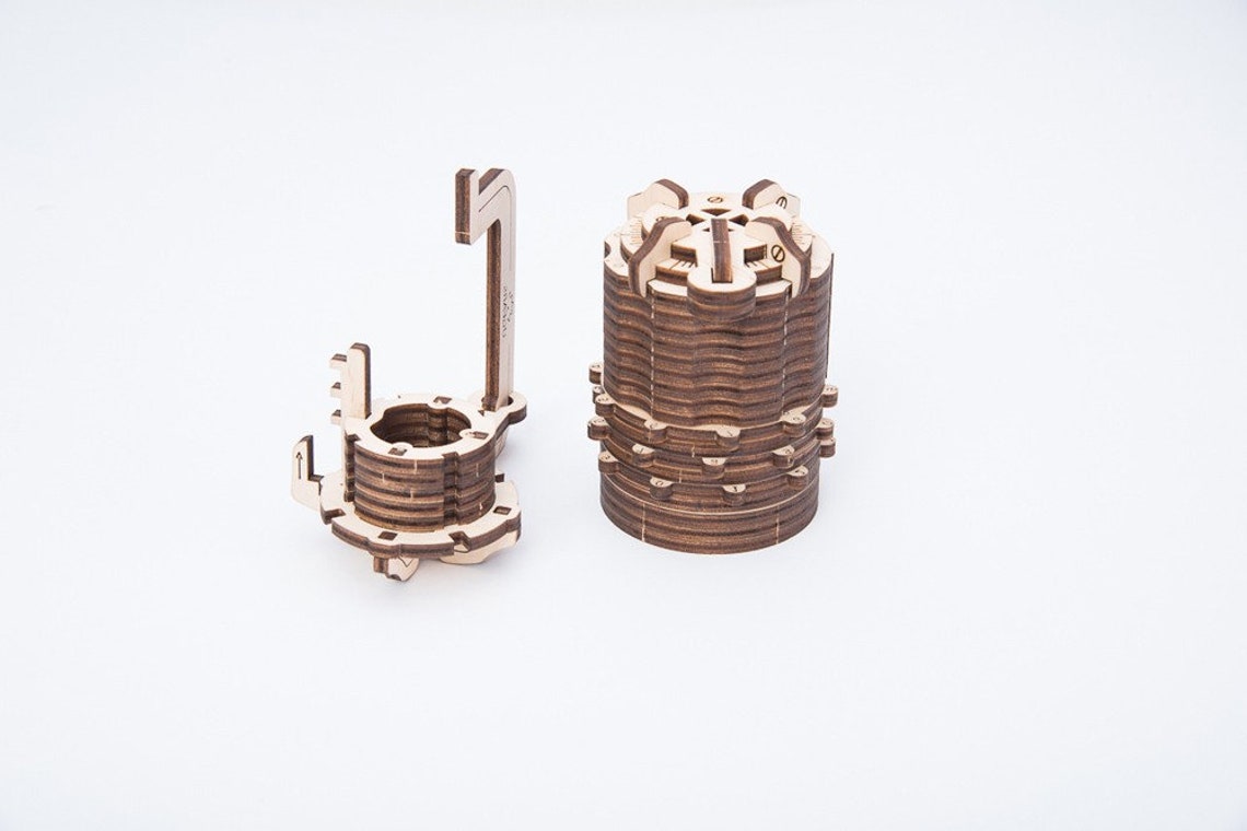 Combination Lock Model Wooden Lock Puzzle Mechanical Puzzle Etsy