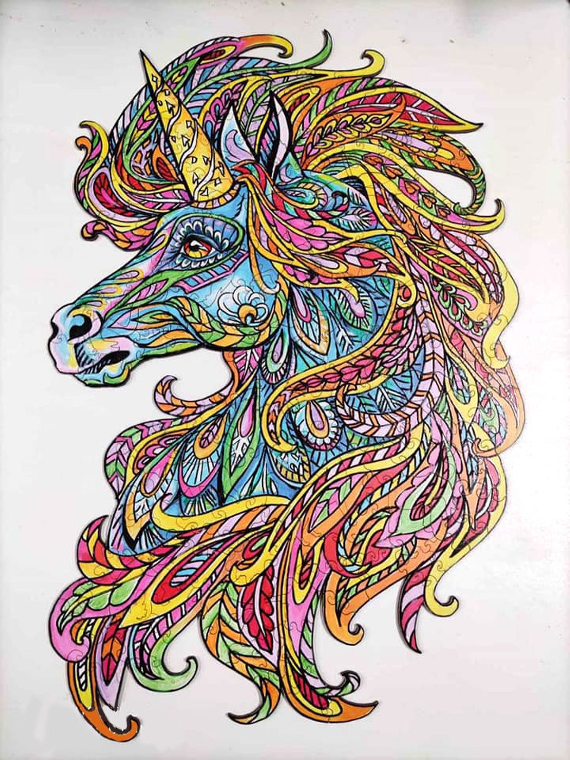 Unicorn 3d Puzzle Wooden Jigsaw Puzzle Best Gift for Adults | Etsy
