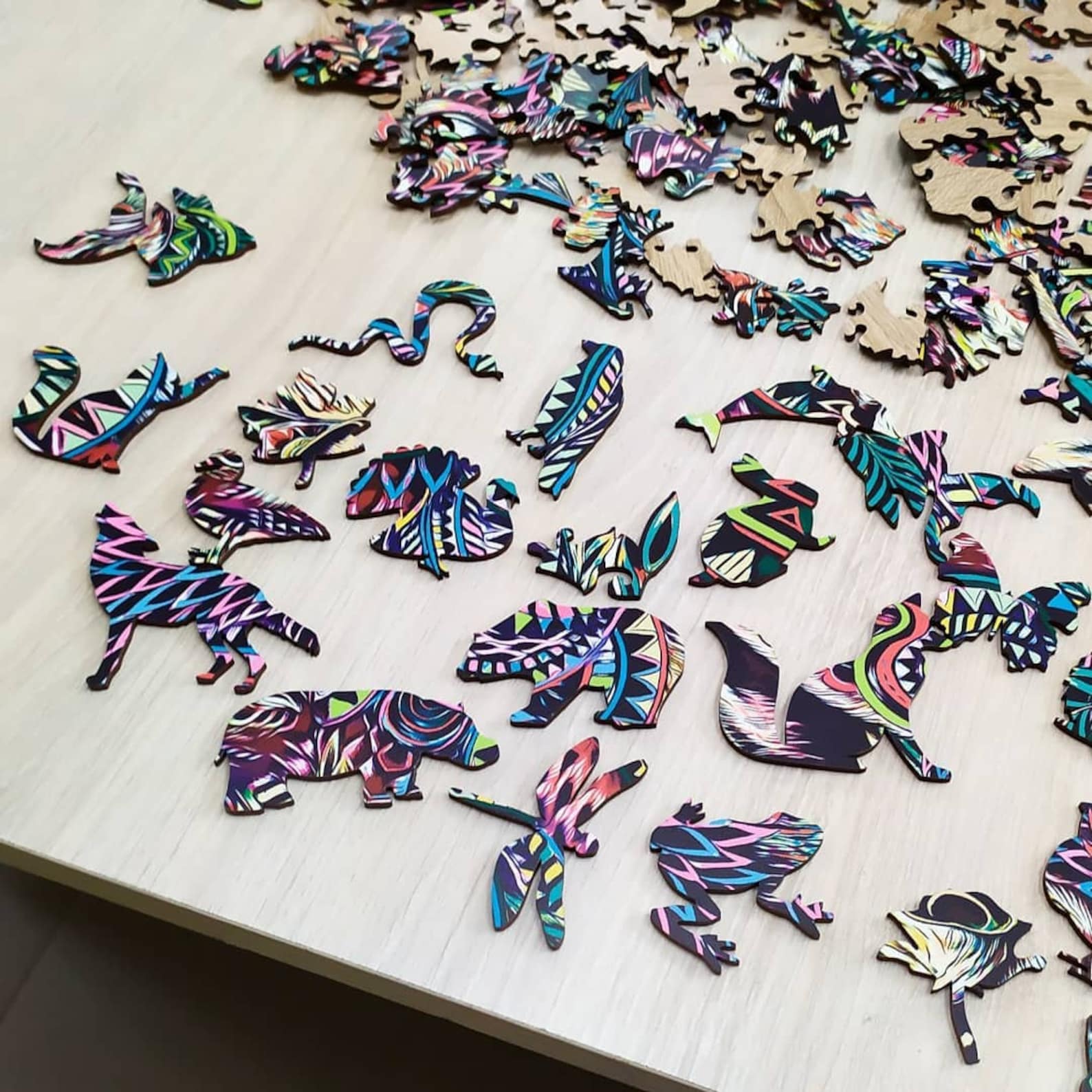 diy creative mosaic puzzle