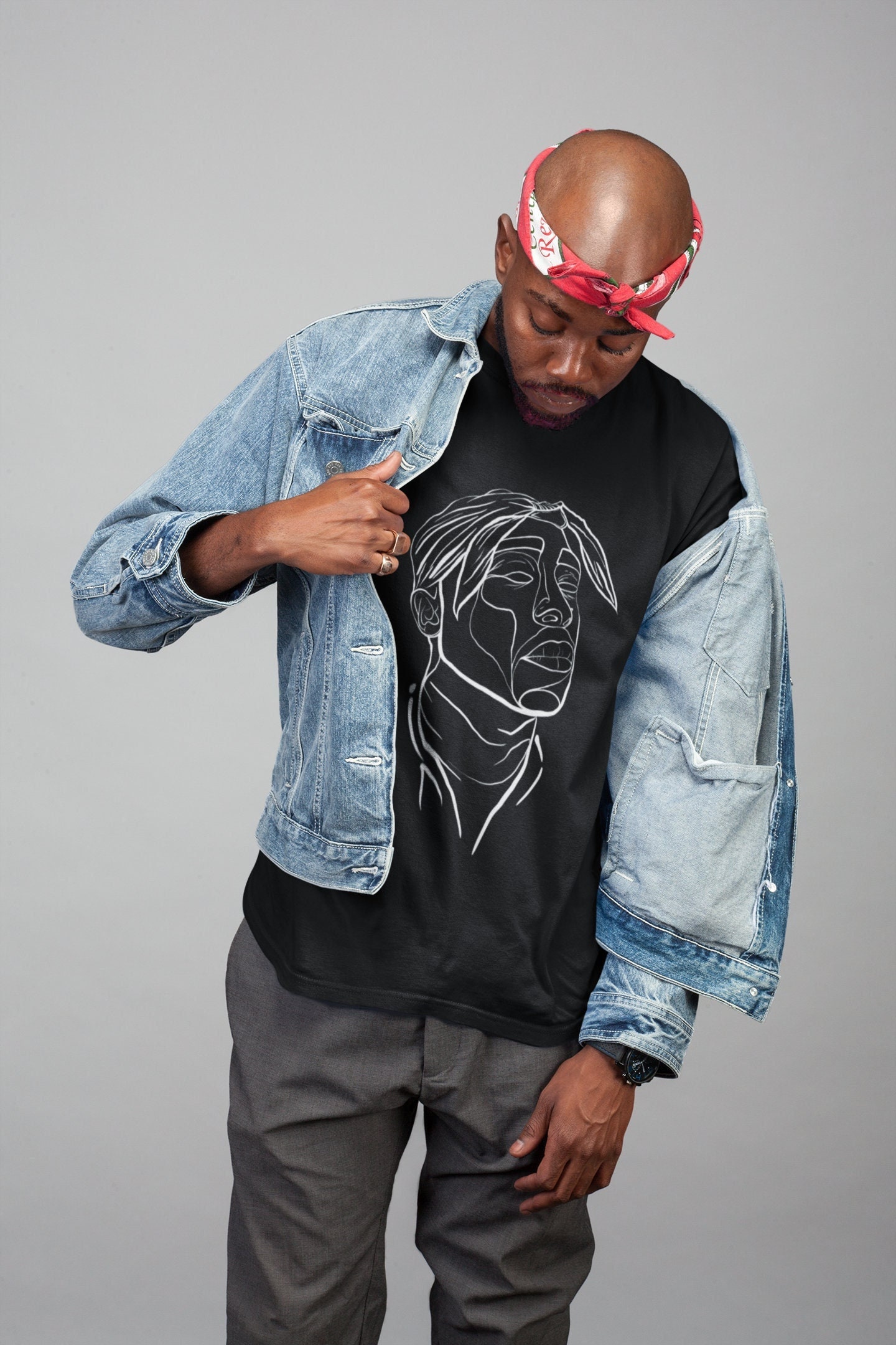 Art Shirt Cool Minimal Tupac Rapper | Etsy