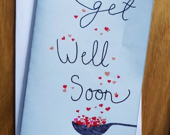 Lepel Vol Liefde Get Well Soon Kaart