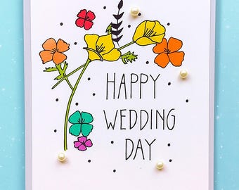 Unieke gefeliciteerd trouwkaart