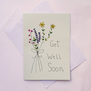 Carte Simple et mignonne Get Well Soon