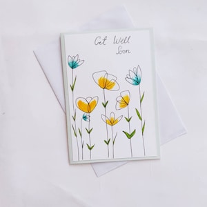 Carte mignonne Get Well Soon