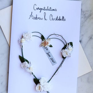 Cartolina di nozze di congratulazioni