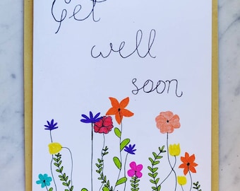 Get Well Soon Bloemenkaart