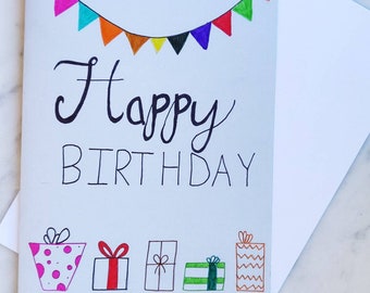 Handgemaakte verjaardagskaart