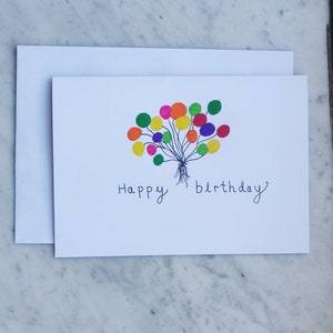 Biglietto di compleanno semplice e colorato