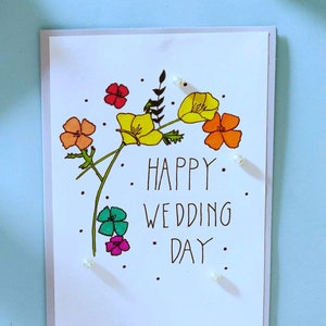 Einzigartige Glückwunsch-Hochzeitskarte