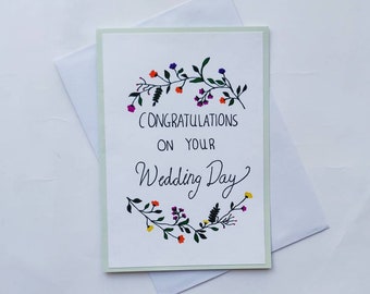 Gefeliciteerd met je trouwdagkaart