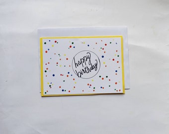 Kleurrijke verjaardagskaart