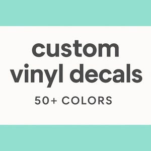 Custom Vinyl Name Decals: Balloons, Gifts, Weddings, Bachelorette Party Decor, Birthdays